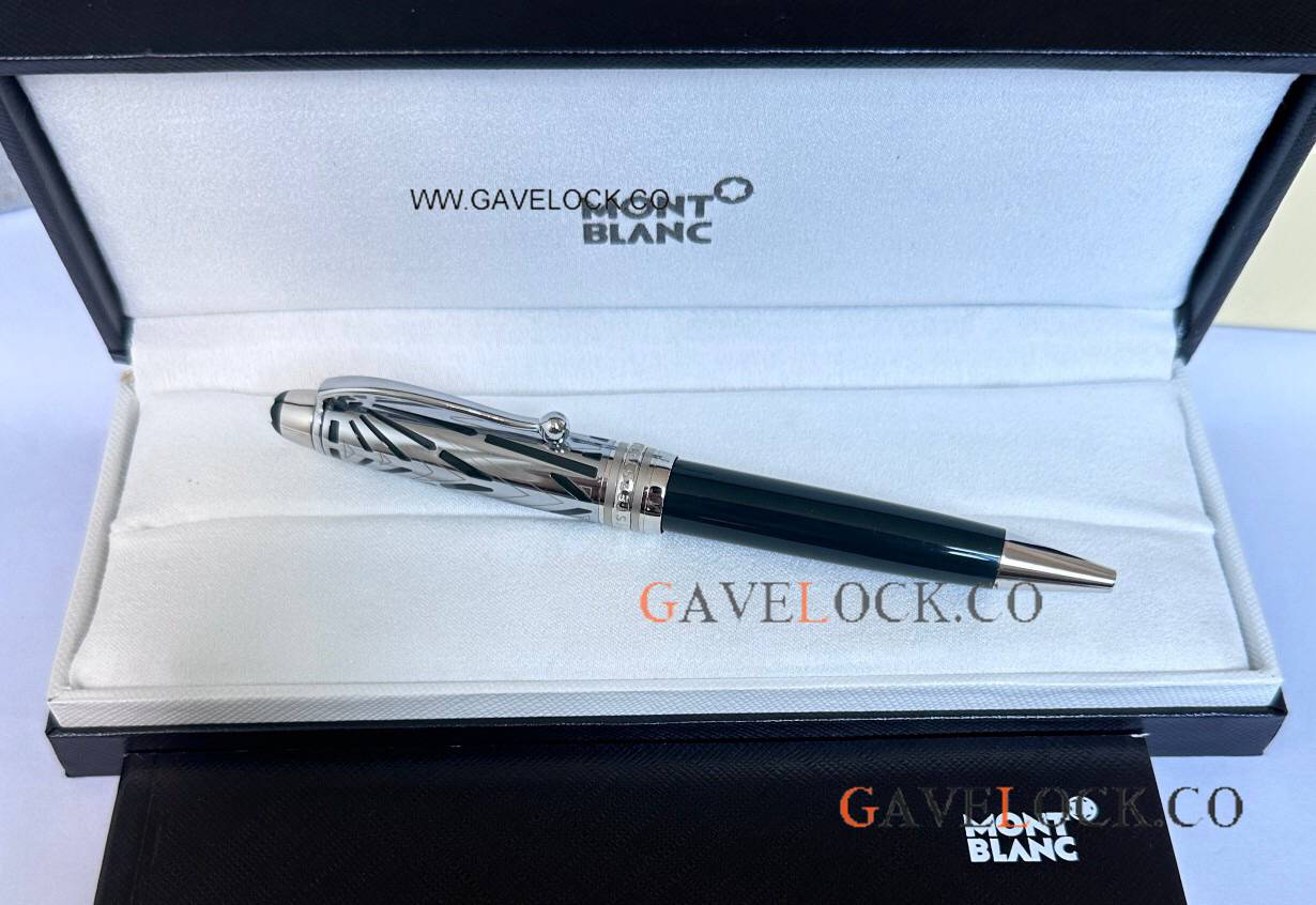 Knockoff Mont Blanc 100th Meisterstuck Doue Midsize Ballpoint Green Pen